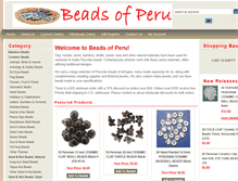Tablet Screenshot of beadsofperu.com
